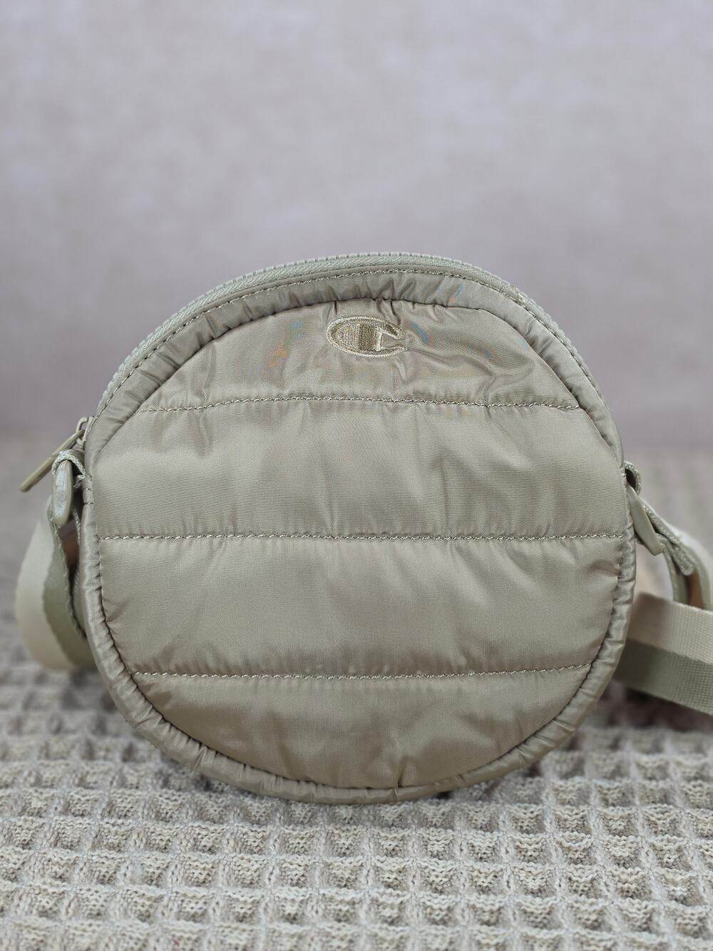 Champion Round Padded Crossbody Bag Khaki – Brand New With Tags